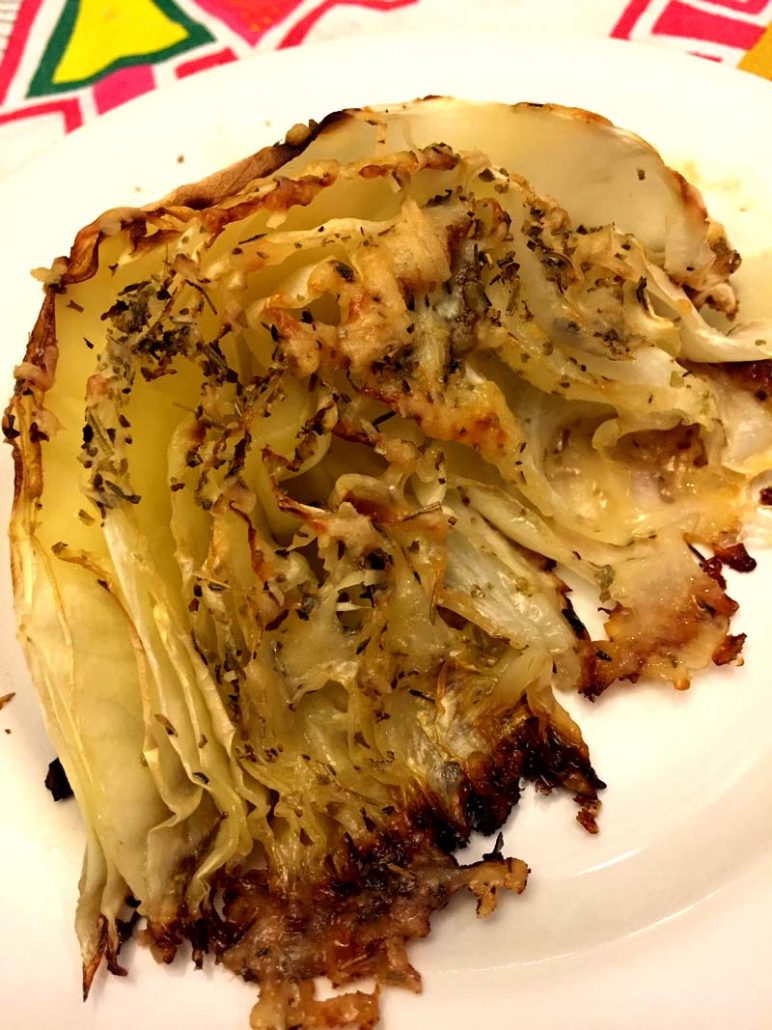 Oven Roasted Cabbage Recipe With Parmesan Cheese