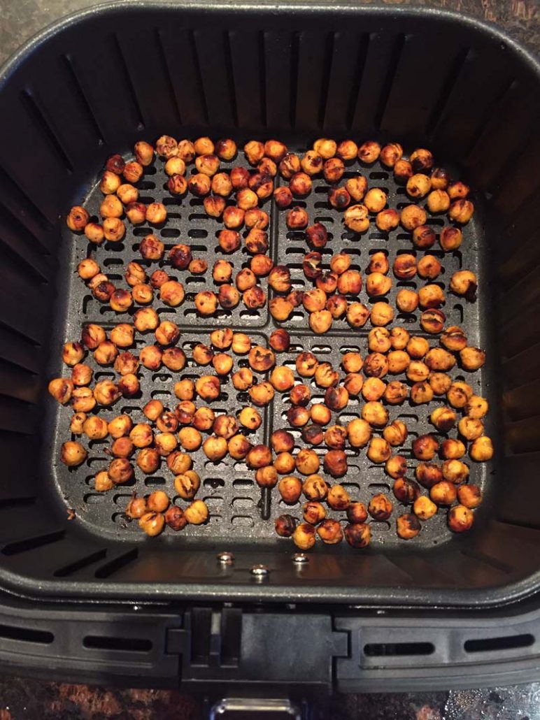 Crispy Chickpeas Inside The Air Fryer