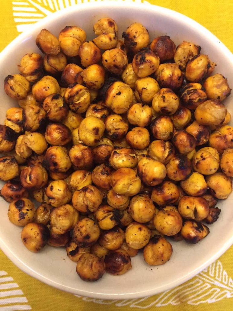 how to make air fryer roasted chickpeas