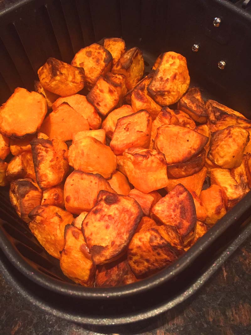 Air Fryer Roasted Sweet Potatoes