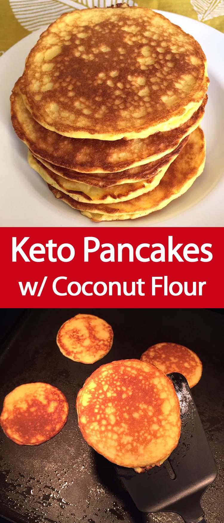 Keto Pancakes With Coconut Flour Melanie Cooks