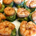 Cucumber Avocado Shrimp Keto Appetizer