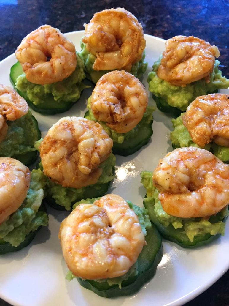 Avocado Shrimp Cucumber Bites Recipe