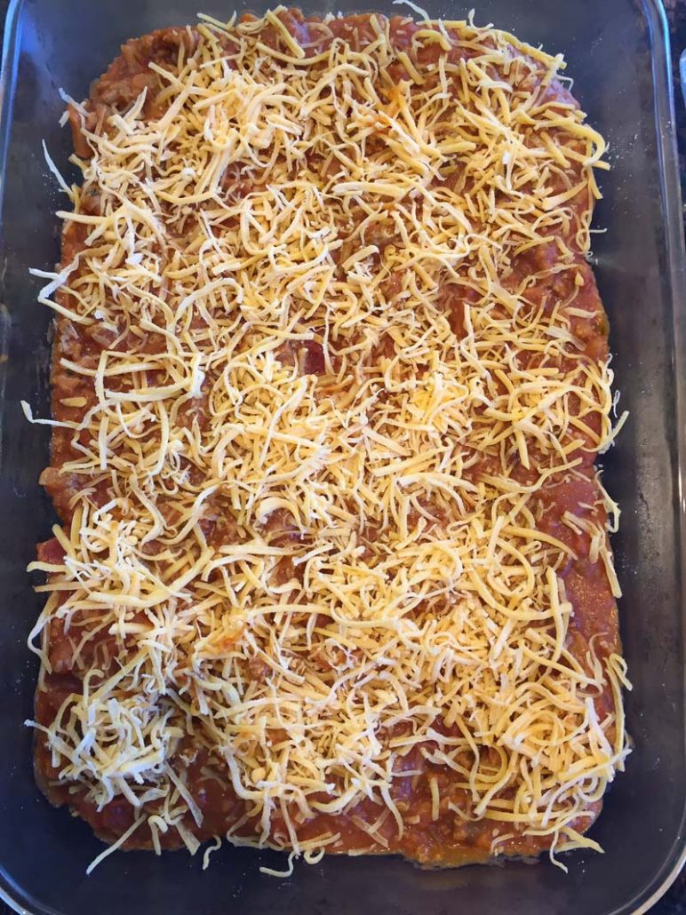 enchilada casserole shredded cheese