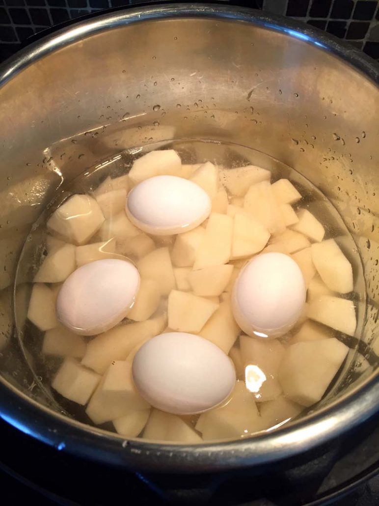 Cooking Potatoes And Eggs For Potato Salad In The Instant Pot