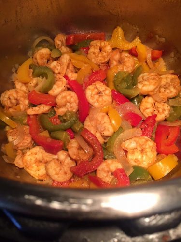 Instant Pot Shrimp Fajitas