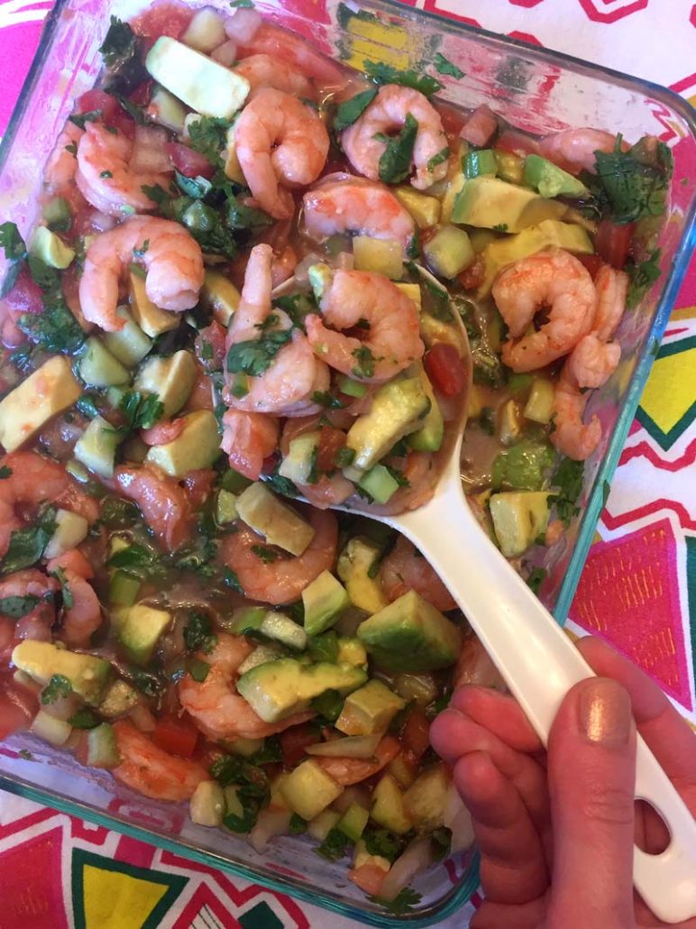 Mexican Shrimp Salad Appetizer