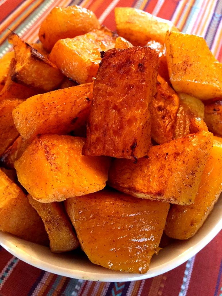 maple cinnamon roasted butternut squash
