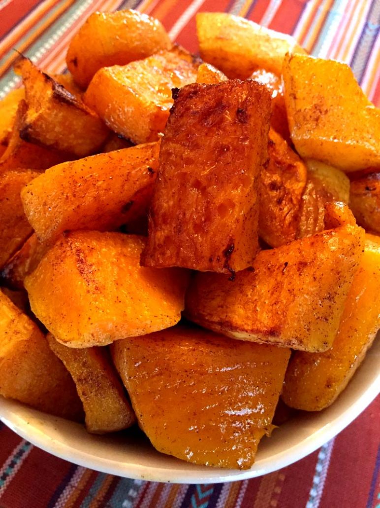 maple cinnamon roasted butternut squash