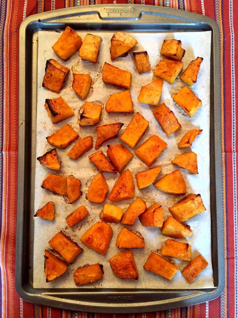 how to bake butternut squash in the oven