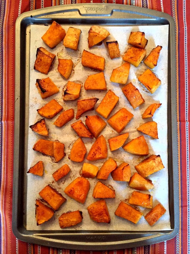 how to bake butternut squash in the oven