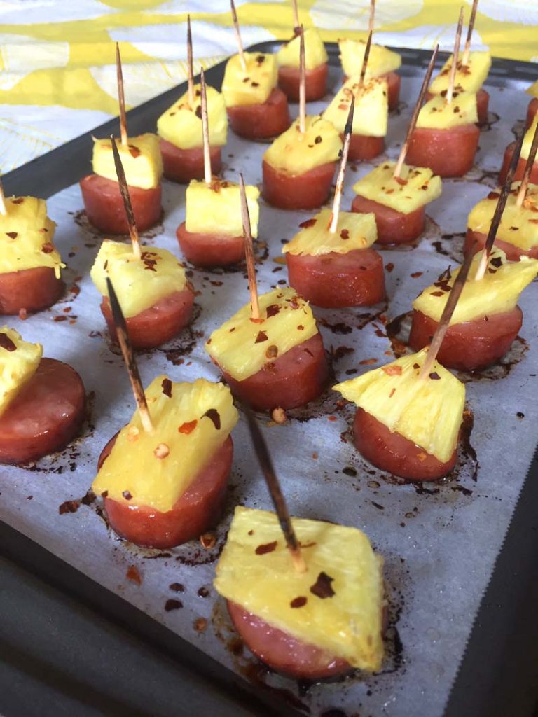Pineapple Kielbasa Sausage Appetizer