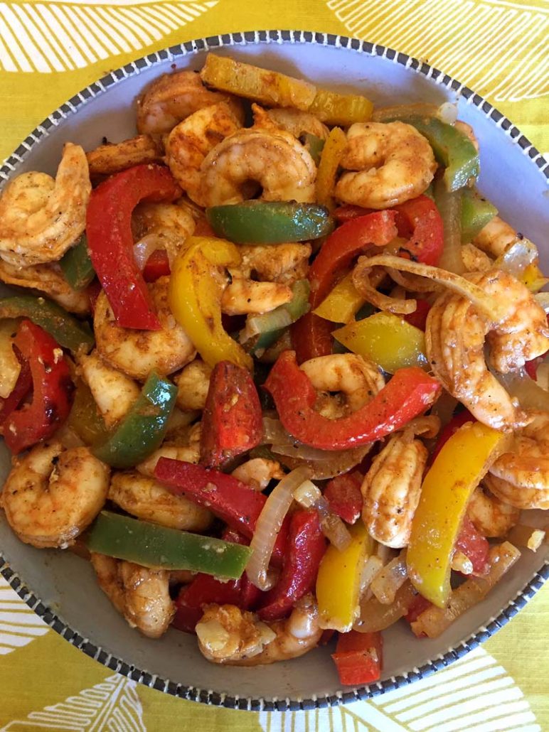 Keto Shrimp Fajitas