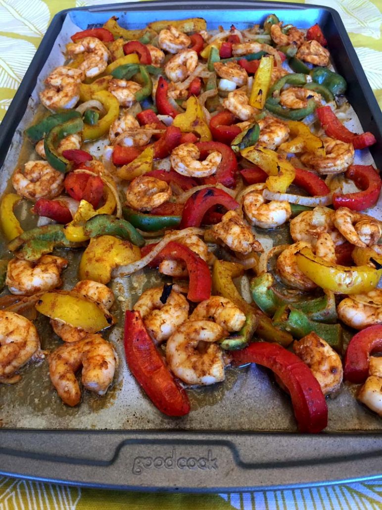 Sheet Pan Keto Shrimp Fajitas