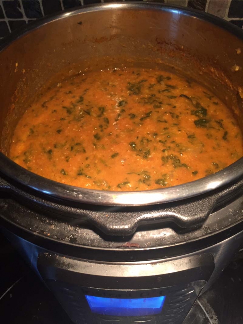 cooking lentil soup in instant pot