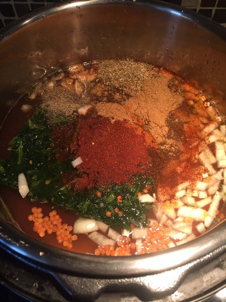 instant pot lentil soup ingredients