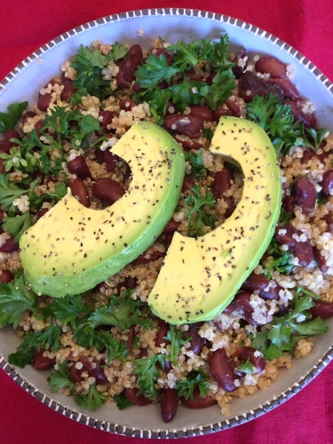 Vegan Avocado Quinoa Bowl