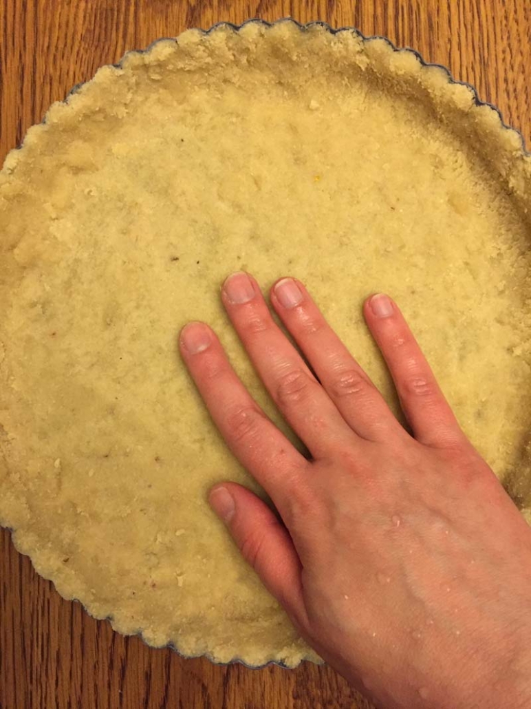 press in almond flour pie crust