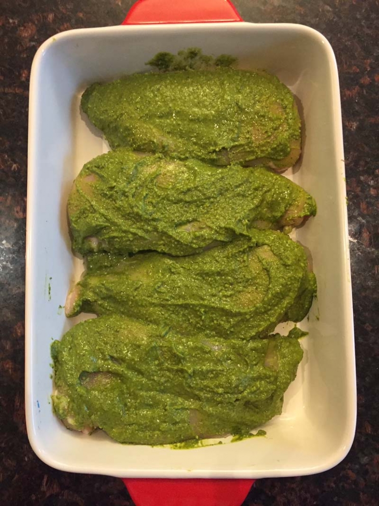 Chicken breast with pesto