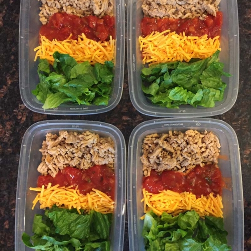 Keto Taco Salad Meal Prep Bowls – Melanie Cooks