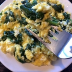 Keto Feta Spinach Scrambled Eggs