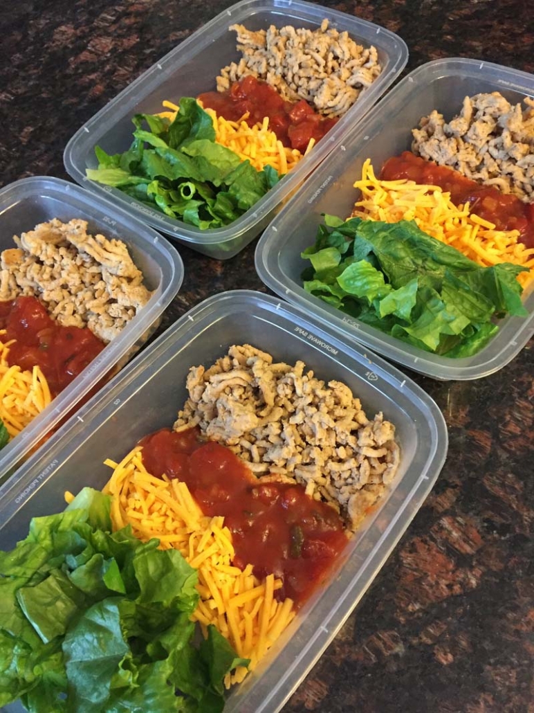 Meal Prep Taco Salad Bowls - Eat. Lift. Play. Repeat.