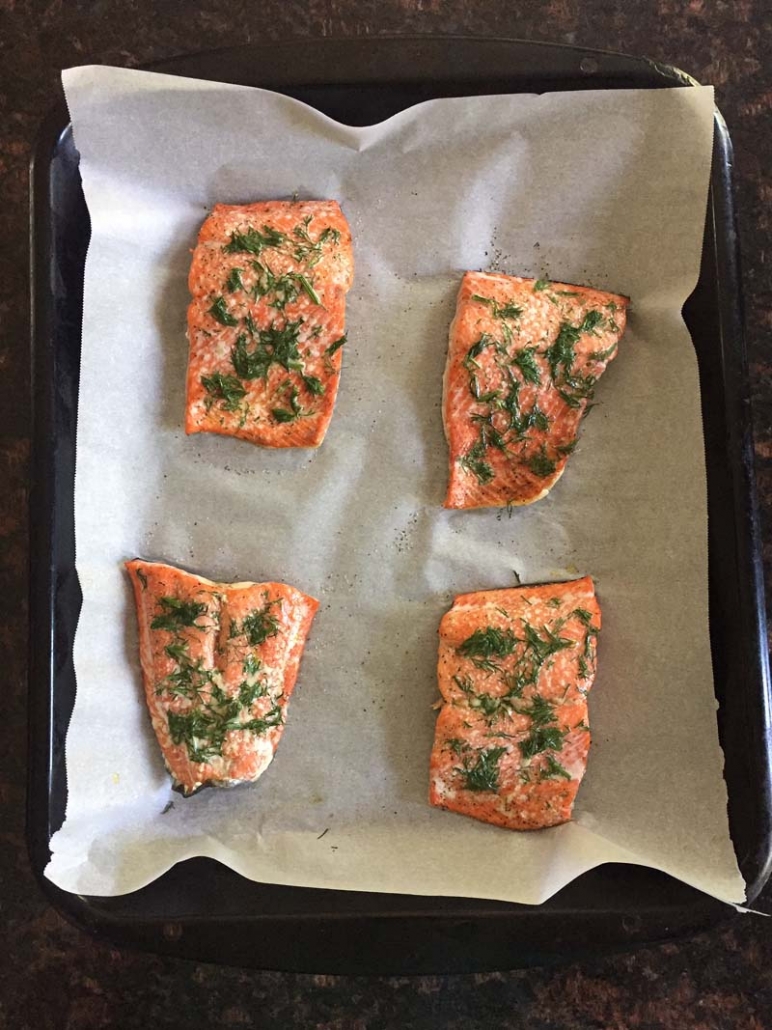 tender slow baked salmon recipe