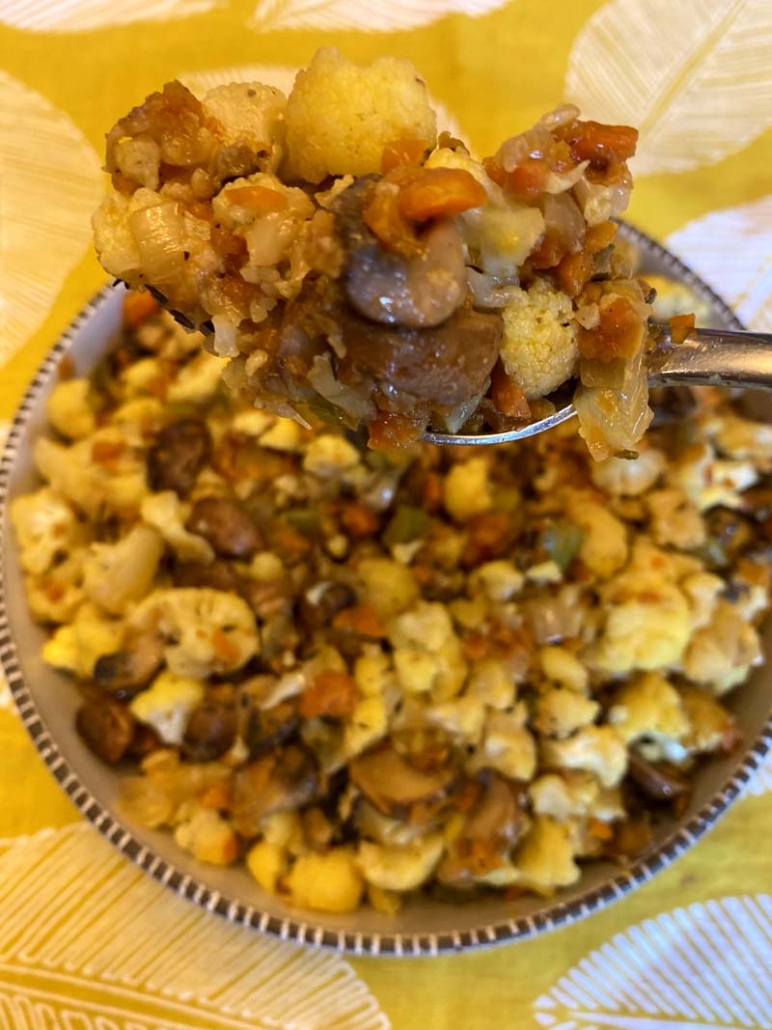 cauliflower stuffing recipe