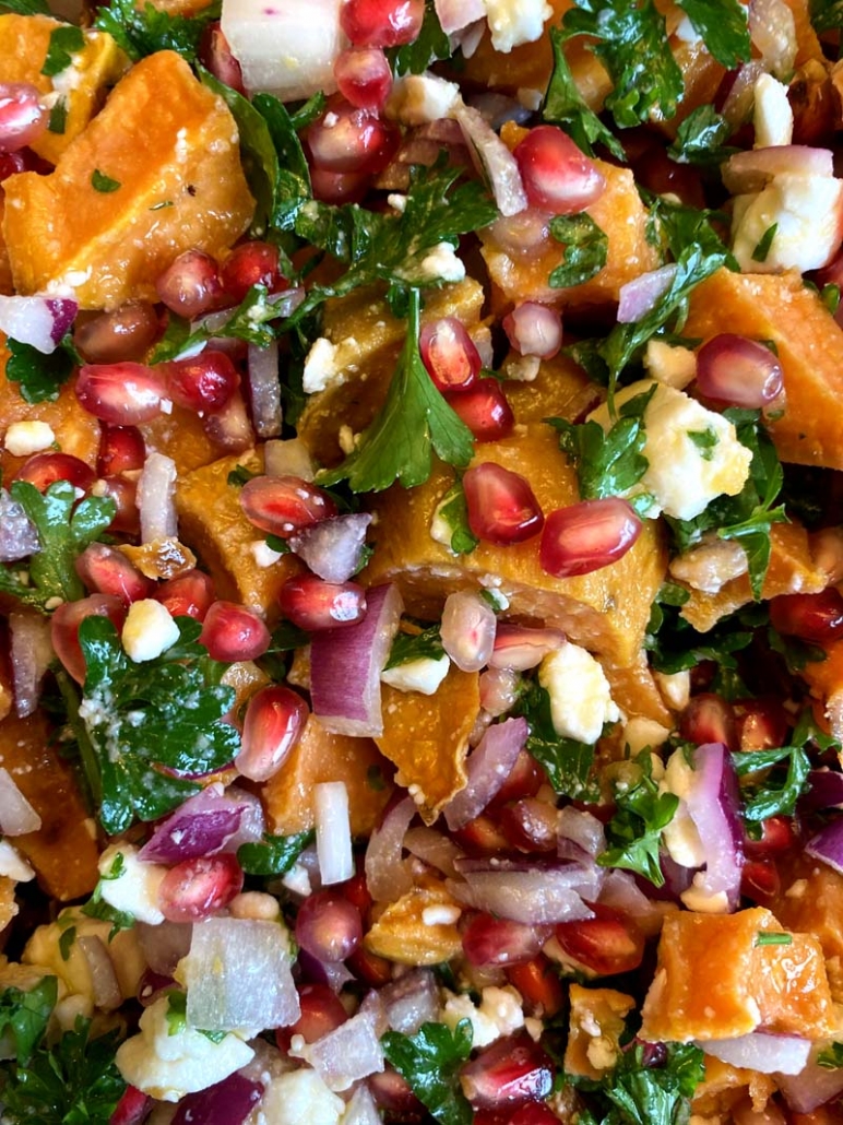 pomegranate feta salad