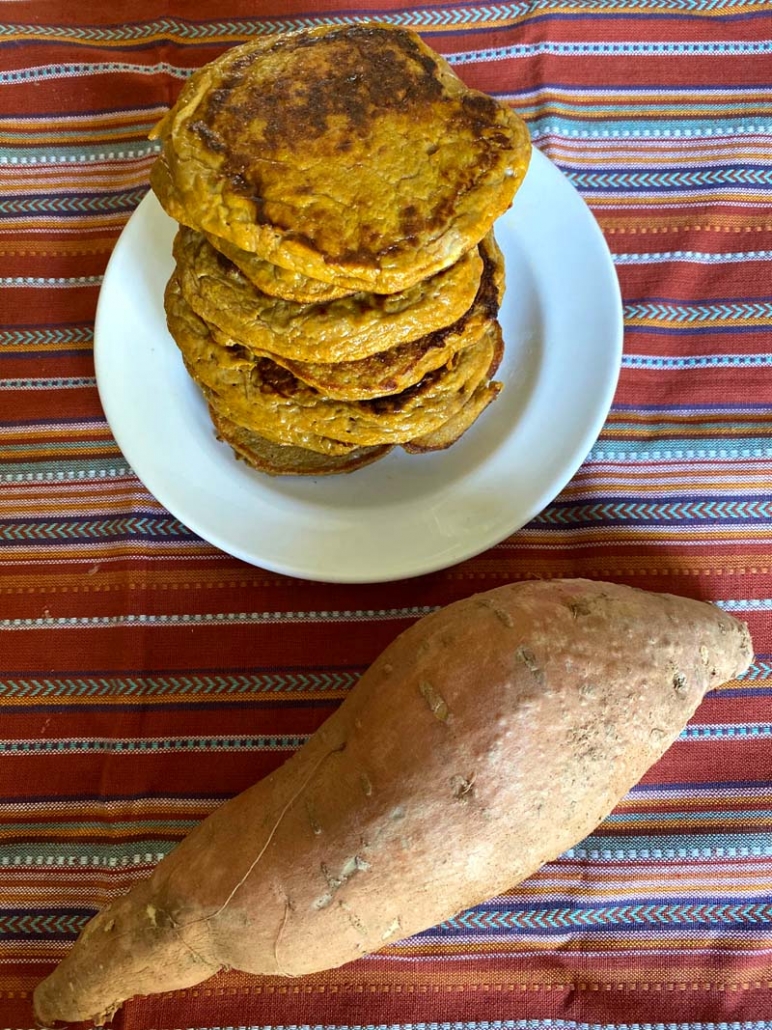 healthy sweet potato pancakes