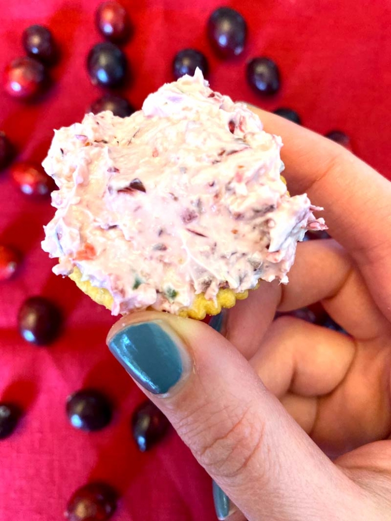 keto cranberry jalapeno cream cheese dip