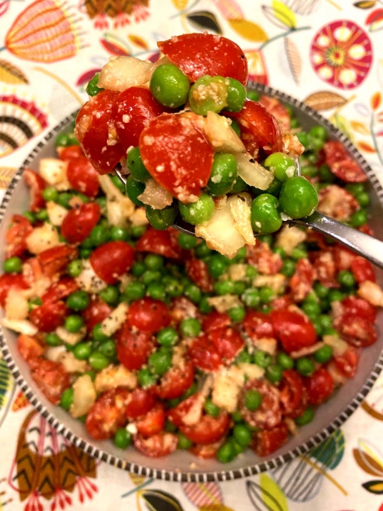 parmesan pea salad