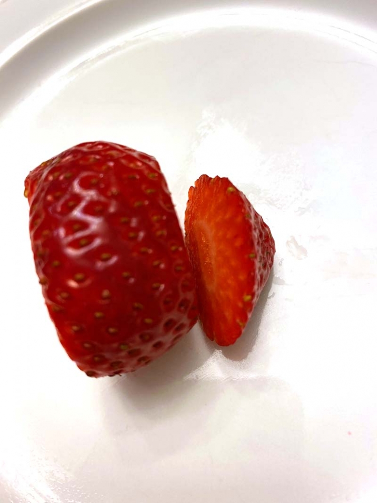 cut strawberry