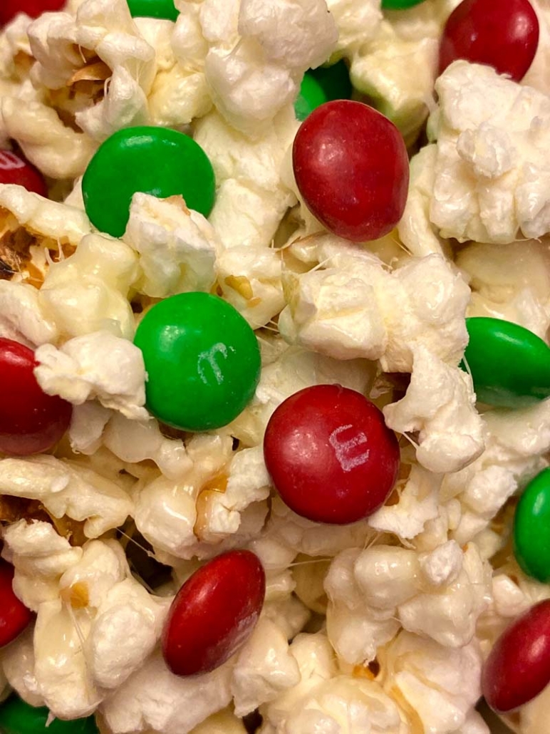 marshmallow m&ms popcorn easy recipe