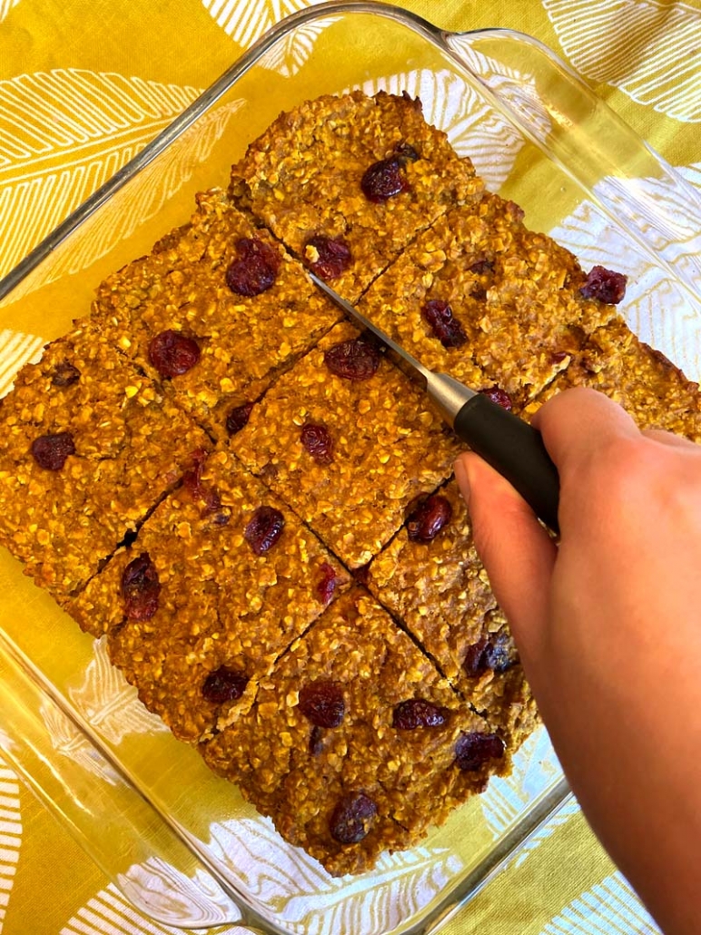 naturally sweetened healthy pumpkin baked oatmeal recipe