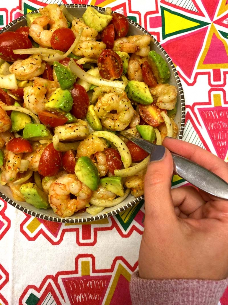 Keto Shrimp And Avocado Salad