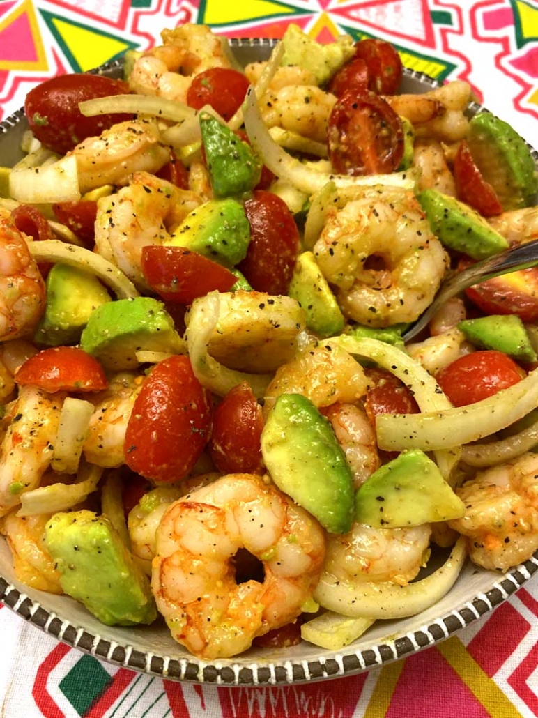 Shrimp Avocado Tomato Salad