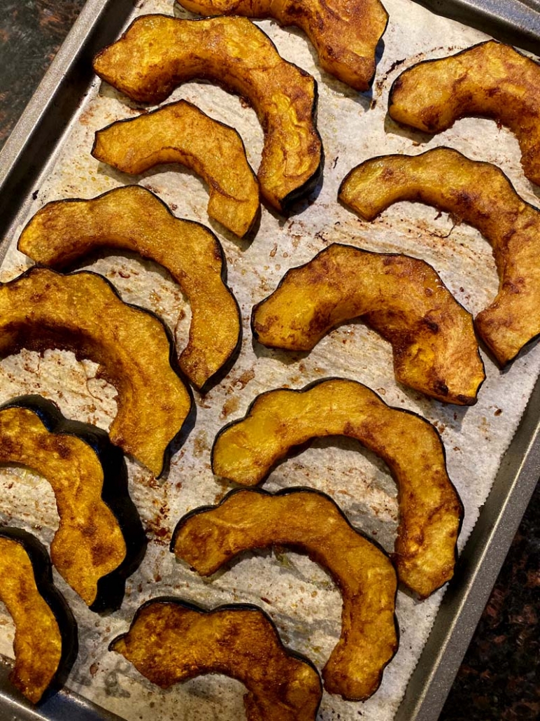baked acorn squash fries