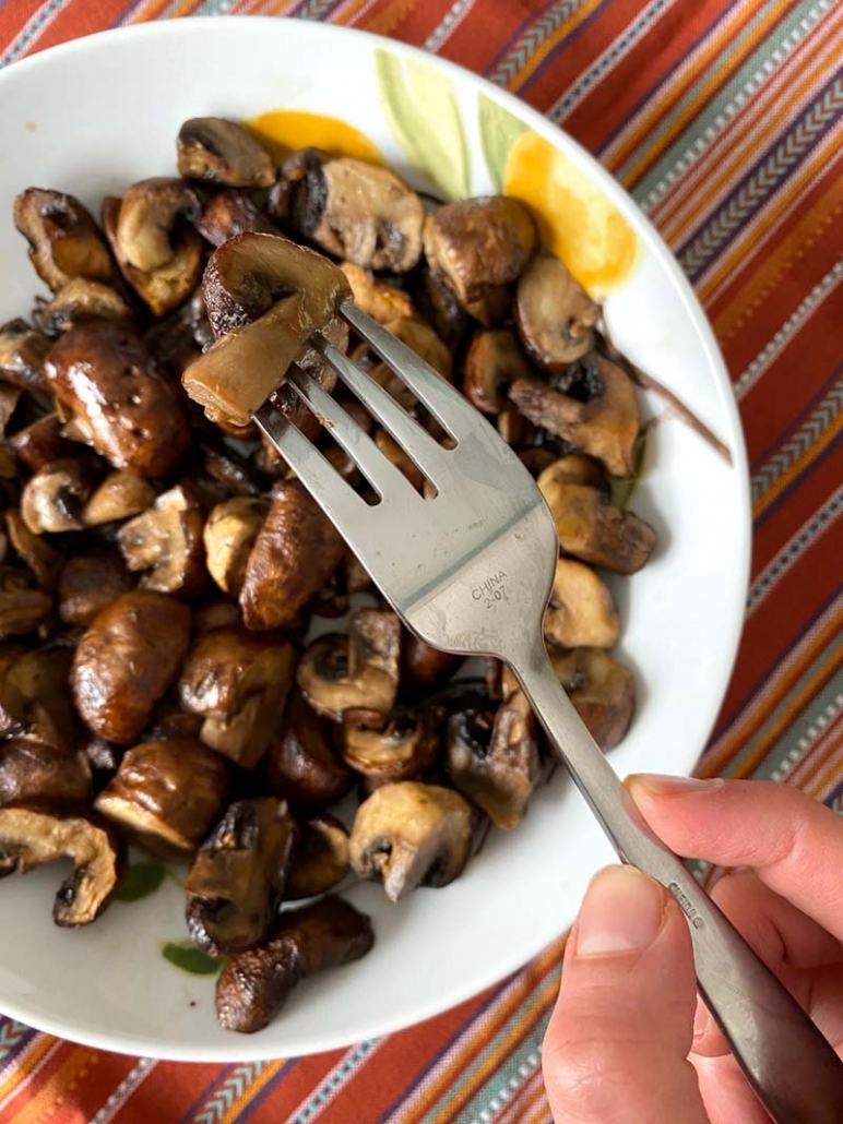 mushrooms cooked in the air fryer