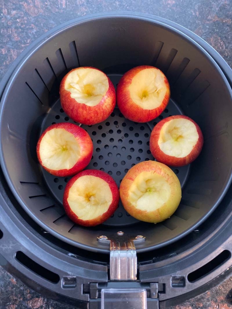 apples with the core cut out