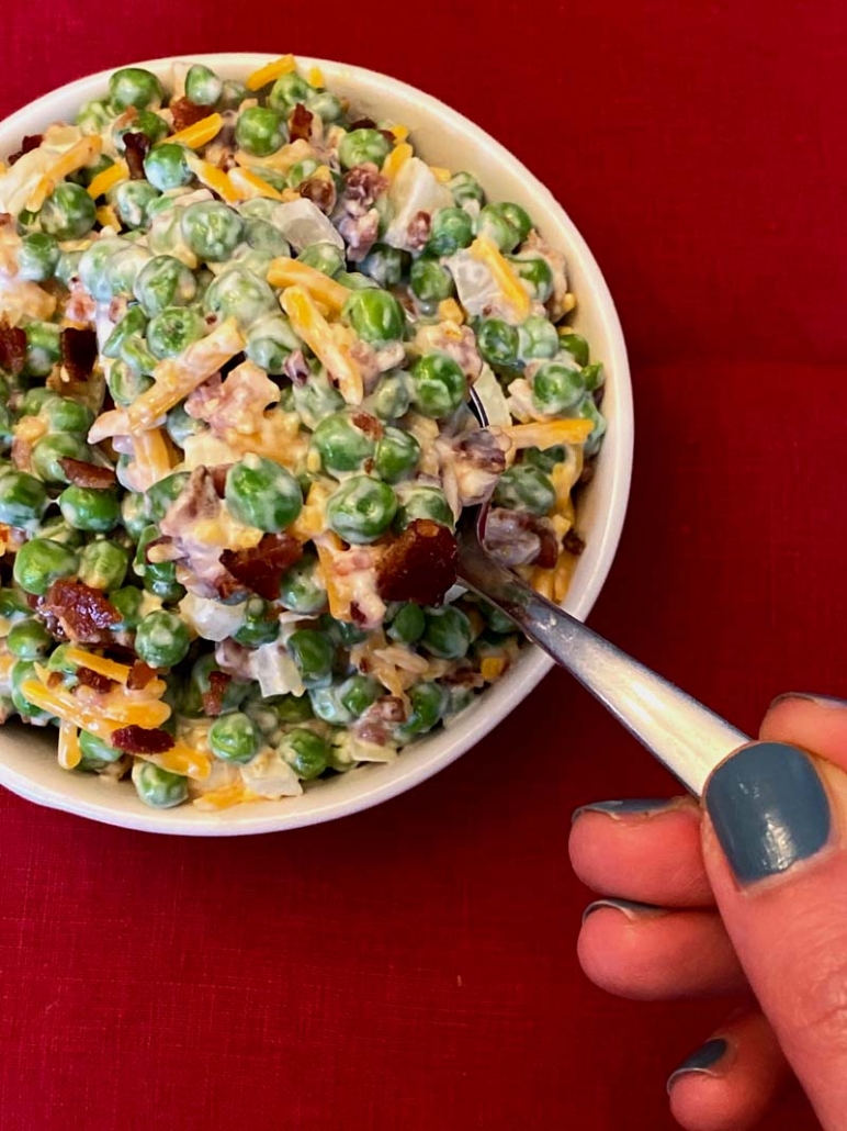 bacon and peas salad