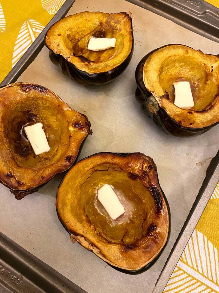 Oven Roasted Acorn Squash Halves