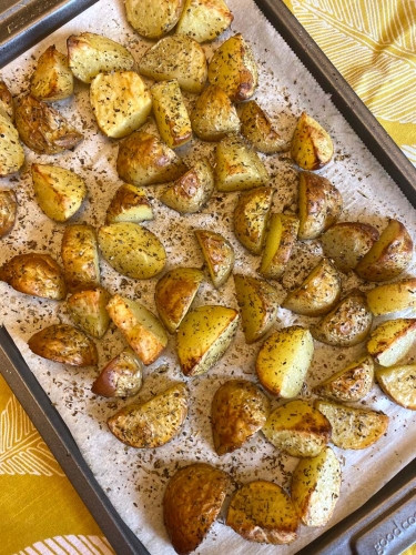 roasted potatoes with skins