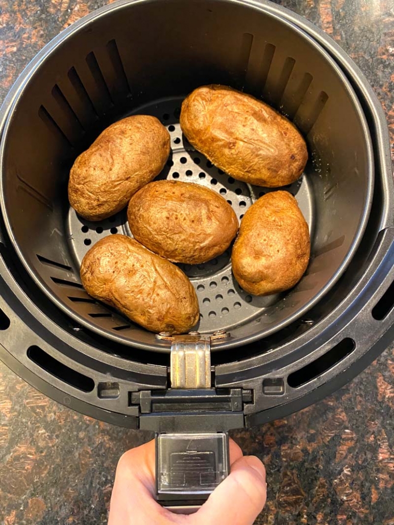 air fried baked potatoes