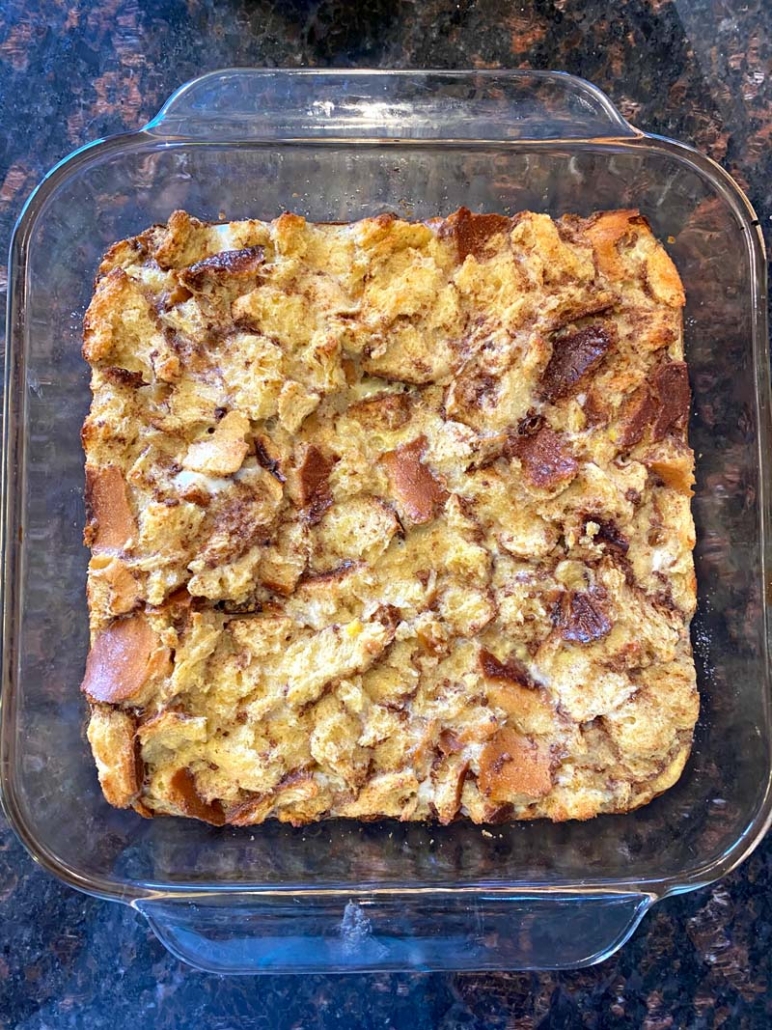 leftover challah breakfast casserole