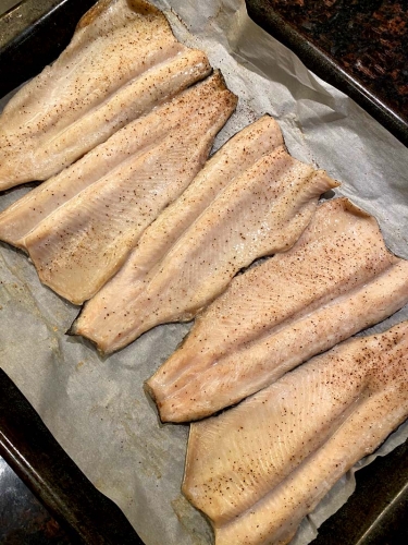 Baked Rainbow Trout Fillets
