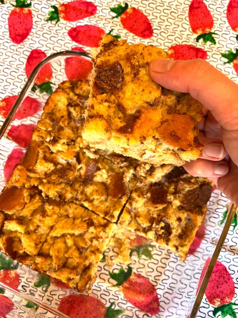 breakfast bread crumbs casserole
