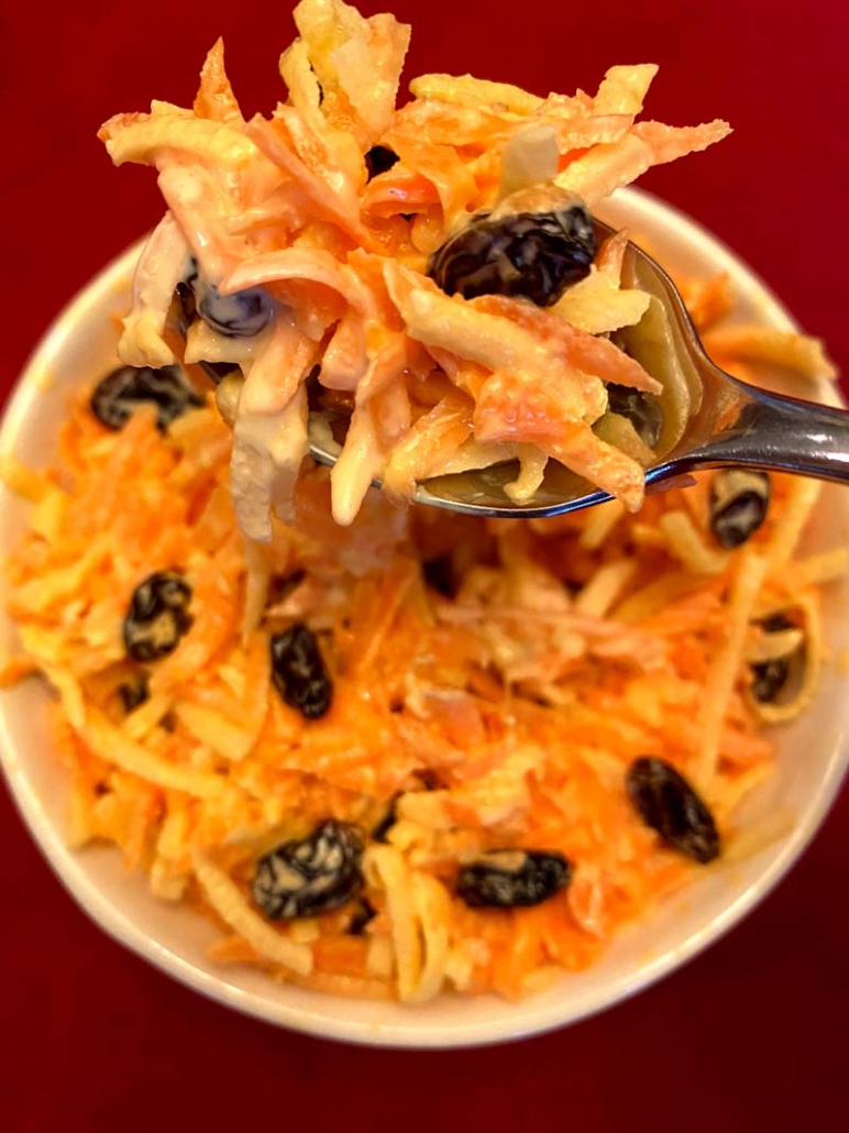 carrot raisin salad recipe without pineapple chunks