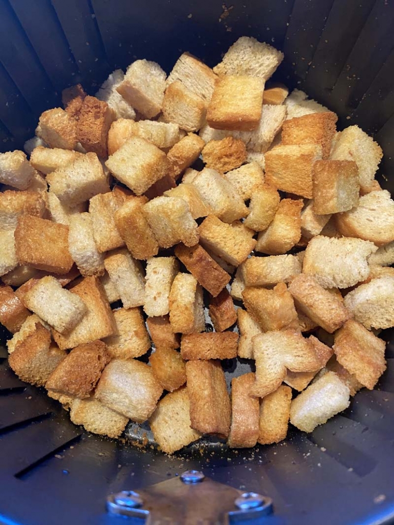 air fryer homemade croutons