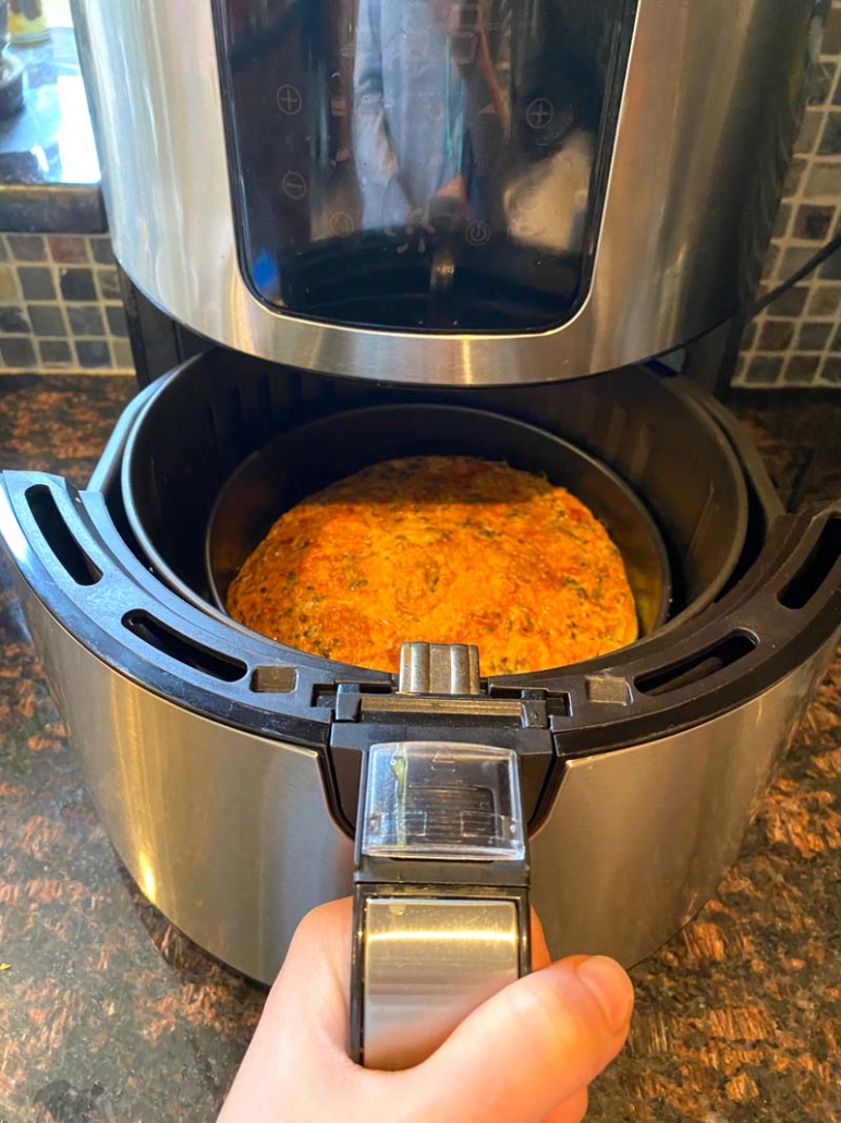 air fried frittata omelette